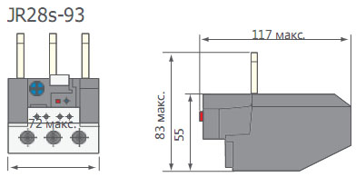 Тепловое реле CNC Electric JR28s-93